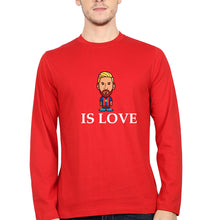 Load image into Gallery viewer, Messi Full Sleeves T-Shirt for Men-Red-Ektarfa.online
