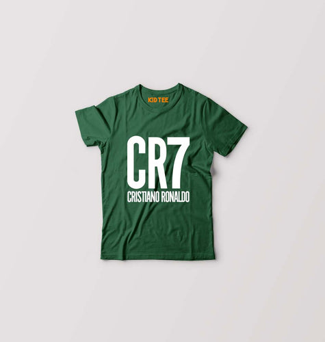 Cristiano Ronaldo CR7 Kids T-Shirt for Boy/Girl-0-1 Year(20 Inches)-Dark Green-Ektarfa.online