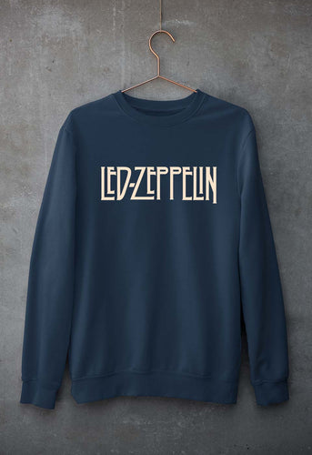 Led Zeppelin Unisex Sweatshirt for Men/Women-Navy Blue-Ektarfa.online