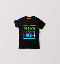 Load image into Gallery viewer, Milk Make Me High Kids T-Shirt for Boy/Girl-Black-Ektarfa.online
