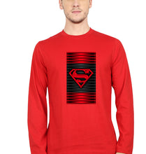 Load image into Gallery viewer, Superman Superhero Full Sleeves T-Shirt for Men-Red-Ektarfa.online
