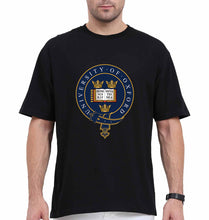 Load image into Gallery viewer, University of Oxford Oversized T-Shirt for Men-Black-Ektarfa.online
