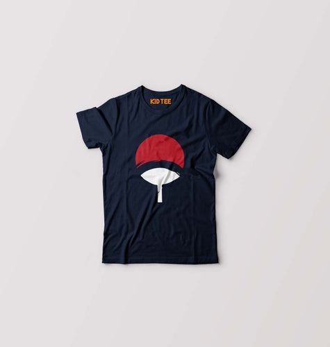 Uchiha clan Kids T-Shirt for Boy/Girl-Navy Blue-Ektarfa.online