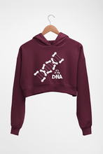 Load image into Gallery viewer, Cycling DNA Crop HOODIE FOR WOMEN-Maroon-Ektarfa.online
