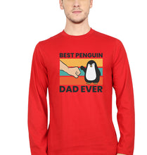 Load image into Gallery viewer, Penguin Dad Full Sleeves T-Shirt for Men-Red-Ektarfa.online
