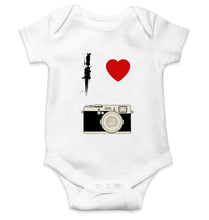 Load image into Gallery viewer, I love camera Kids Romper For Baby Boy/Girl-0-5 Months(18 Inches)-White-Ektarfa.online
