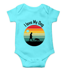 Load image into Gallery viewer, Love Dog Kids Romper For Baby Boy/Girl-0-5 Months(18 Inches)-Sky Blue-Ektarfa.online
