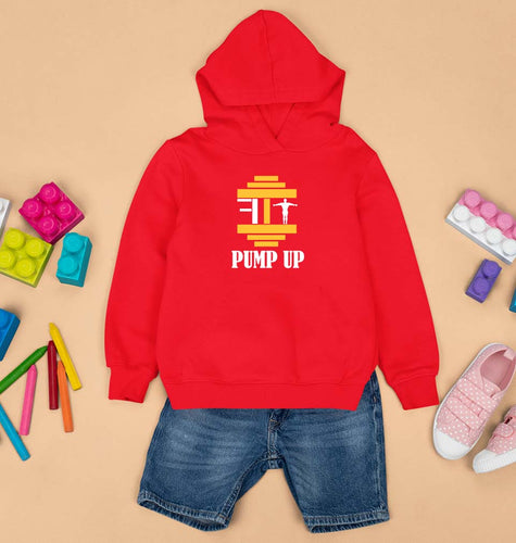 Fit Gym Kids Hoodie for Boy/Girl-Red-Ektarfa.online