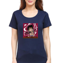 Load image into Gallery viewer, Monkey D. Luffy T-Shirt for Women-XS(32 Inches)-Navy Blue-Ektarfa.online
