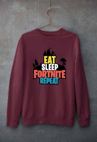 Fortnite Unisex Sweatshirt for Men/Women-Maroon-Ektarfa.online
