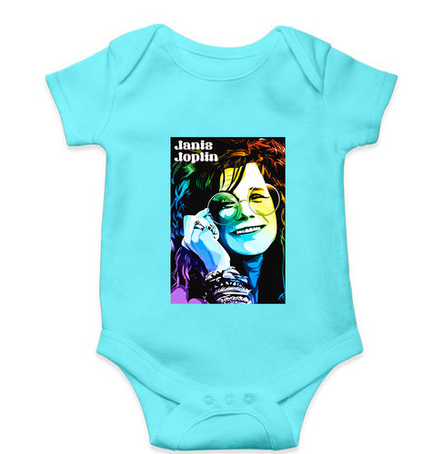 Janis Joplin Kids Romper For Baby Boy/Girl-Sky Blue-Ektarfa.online