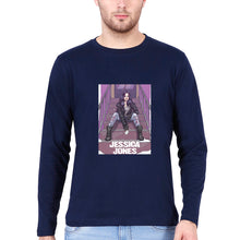Load image into Gallery viewer, Jessica Jones Full Sleeves T-Shirt for Men-Navy Blue-Ektarfa.online
