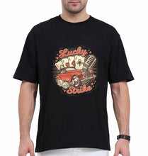 Load image into Gallery viewer, Poker Oversized T-Shirt for Men-Black-Ektarfa.online
