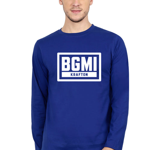 Battlegrounds Mobile India (BGMI) Full Sleeves T-Shirt for Men-Royal blue-Ektarfa.online
