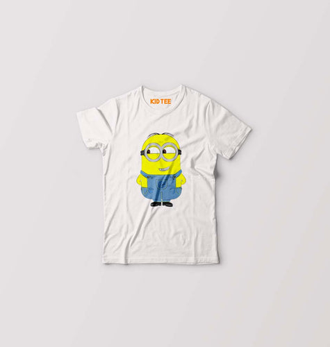 Minion Kids T-Shirt for Boy/Girl-White-Ektarfa.online