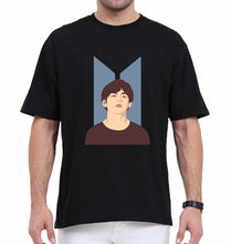 Load image into Gallery viewer, V-BTS(K-Pop) Oversized T-Shirt for Men-Black-Ektarfa.online
