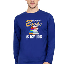Load image into Gallery viewer, Books Full Sleeves T-Shirt for Men-Royal Blue-Ektarfa.online
