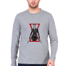 Load image into Gallery viewer, Black Widow Full Sleeves T-Shirt for Men-Grey Melange-Ektarfa.online
