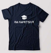 Load image into Gallery viewer, IIM Amritsar T-Shirt for Men-S(38 Inches)-Navy Blue-Ektarfa.online
