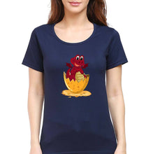 Load image into Gallery viewer, Dragon T-Shirt for Women-XS(32 Inches)-Navy Blue-Ektarfa.online
