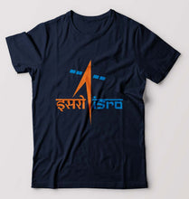 Load image into Gallery viewer, Isro T-Shirt for Men-S(38 Inches)-Navy Blue-Ektarfa.online
