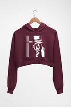 Load image into Gallery viewer, Alucard Crop HOODIE FOR WOMEN-Maroon-Ektarfa.online
