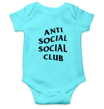 Load image into Gallery viewer, Anti Social Social Club Kids Romper For Baby Boy/Girl-0-5 Months(18 Inches)-Sky Blue-Ektarfa.online
