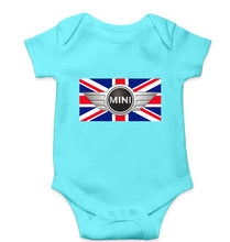 Load image into Gallery viewer, Mini Cooper Kids Romper For Baby Boy/Girl-0-5 Months(18 Inches)-Sky Blue-Ektarfa.online
