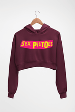 Load image into Gallery viewer, Sex Pistols Crop HOODIE FOR WOMEN-Maroon-Ektarfa.online
