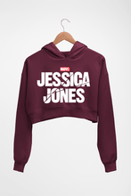 Load image into Gallery viewer, Jessica Jones Crop HOODIE FOR WOMEN-Maroon-Ektarfa.online
