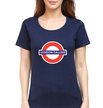 Load image into Gallery viewer, London Calling T-Shirt for Women-Navy Blue-Ektarfa.online
