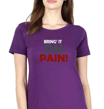 Load image into Gallery viewer, Gym Pain T-Shirt for Women-Purple-Ektarfa.online
