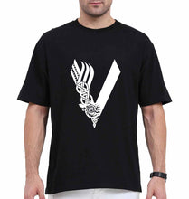 Load image into Gallery viewer, Vikings Oversized T-Shirt for Men-Black-Ektarfa.online
