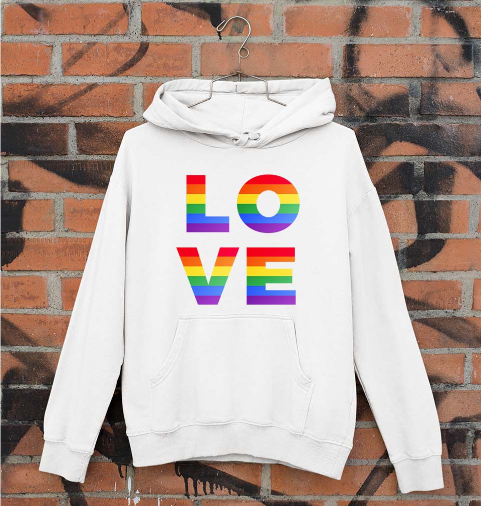 Love Pride Unisex Hoodie for Men/Women-S(40 Inches)-White-Ektarfa.online