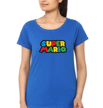 Load image into Gallery viewer, Super Mario T-Shirt for Women-XS(32 Inches)-Royal Blue-Ektarfa.online
