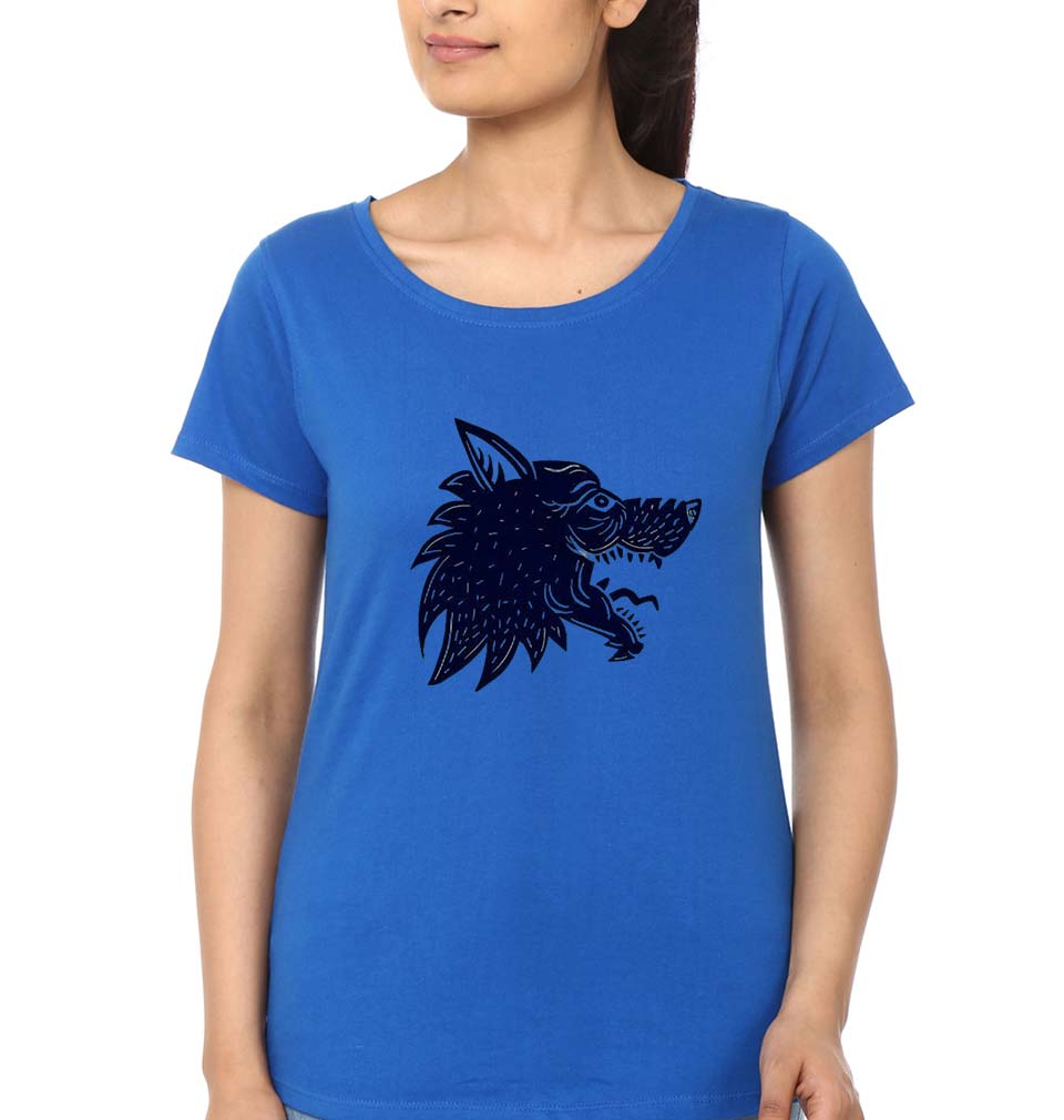 Wolf T-Shirt for Women-Royal Blue-Ektarfa.online