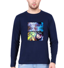 Load image into Gallery viewer, Goku Full Sleeves T-Shirt for Men-Navy Blue-Ektarfa.online
