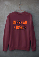 Load image into Gallery viewer, Nirbhau Nirvair Unisex Sweatshirt for Men/Women-S(40 Inches)-Maroon-Ektarfa.online
