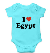 Load image into Gallery viewer, I Love Egypt Kids Romper For Baby Boy/Girl-0-5 Months(18 Inches)-Sky Blue-Ektarfa.online
