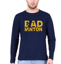 Load image into Gallery viewer, Badminton Full Sleeves T-Shirt for Men-Navy Blue-Ektarfa.online
