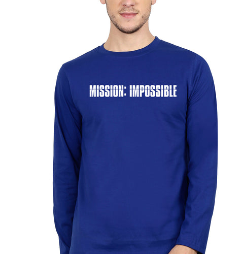 Mission Impossible (MI) Full Sleeves T-Shirt for Men-Royal Blue-Ektarfa.online
