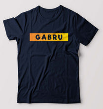 Load image into Gallery viewer, Gabru T-Shirt for Men-S(38 Inches)-Navy Blue-Ektarfa.online
