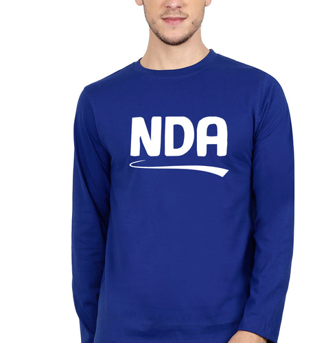 NDA Army Full Sleeves T-Shirt for Men-Royal blue-Ektarfa.online