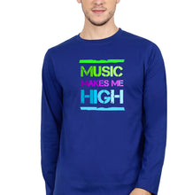 Load image into Gallery viewer, Music Full Sleeves T-Shirt for Men-Royal Blue-Ektarfa.online
