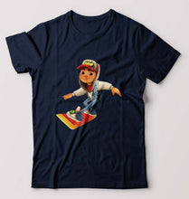 Load image into Gallery viewer, Subway Surfers T-Shirt for Men-S(38 Inches)-Navy Blue-Ektarfa.online
