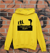 Load image into Gallery viewer, Rum Funny Unisex Hoodie for Men/Women-S(40 Inches)-Mustard Yellow-Ektarfa.online
