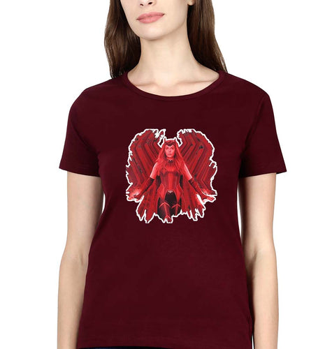 Wanda T-Shirt for Women-Maroon-Ektarfa.online