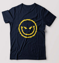 Load image into Gallery viewer, Evil Smile Emoji T-Shirt for Men-Navy Blue-Ektarfa.online
