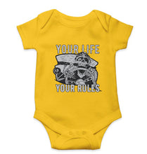 Load image into Gallery viewer, Skull Kids Romper For Baby Boy/Girl-0-5 Months(18 Inches)-Yellow-Ektarfa.online
