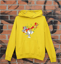 Load image into Gallery viewer, Tom and Jerry Unisex Hoodie for Men/Women-S(40 Inches)-Mustard Yellow-Ektarfa.online
